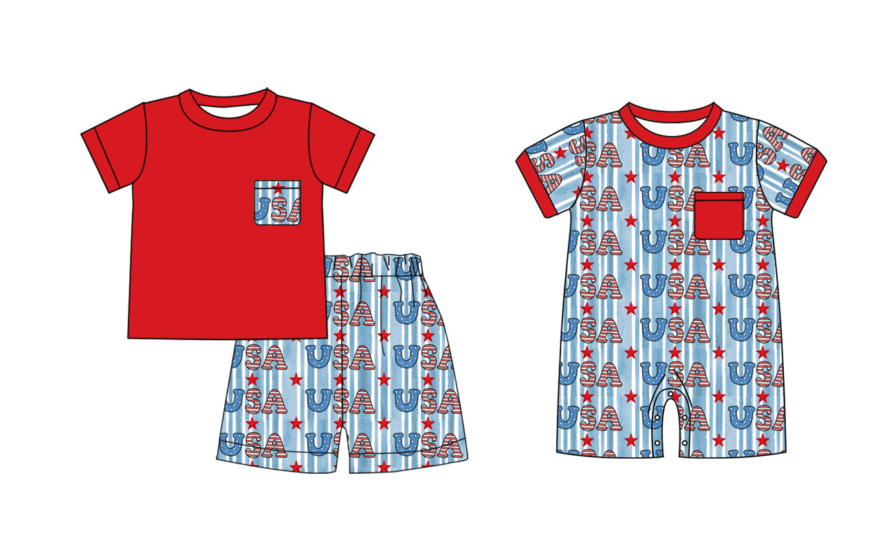 11.13 custom each style moq 5eta 4-6week Sibling Sister USA baby girl short sleeve shorts sets and rompers match design
