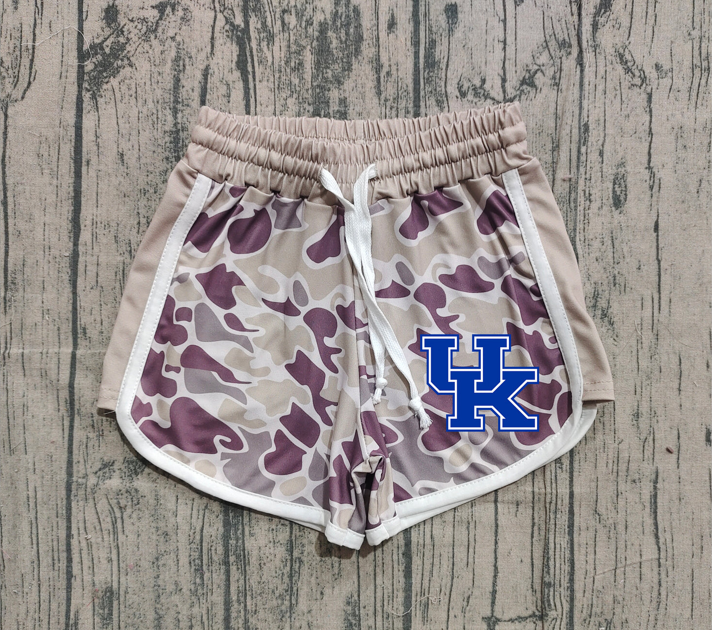Custom moq 5 mix size milk silk baby kids clothes team camouflage summer shorts-25.11.20