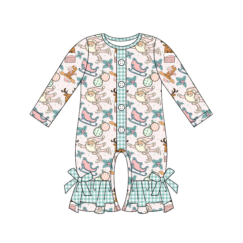 7.23 custom each style moq 5eta 4-6week Sibling Sister Christmas baby girls sets and dress and rompers match family design