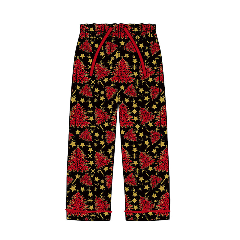 7.4 custom each style moq 5eta 4-6week adult clothes Christmas trees adult woman pants adult women