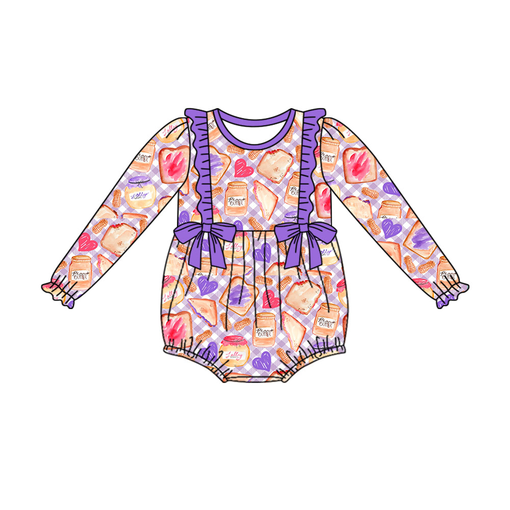 6.6 custom each style moq 5eta 4-6week Sibling Sister cake purple baby girls sets and dress and baby romper match family design