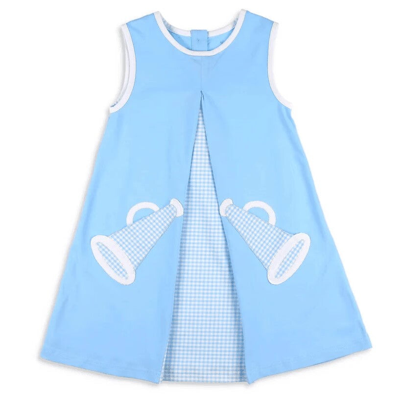 custom moq 3 eta 6-7weeks baby girls clothes blue sleeveless Dress