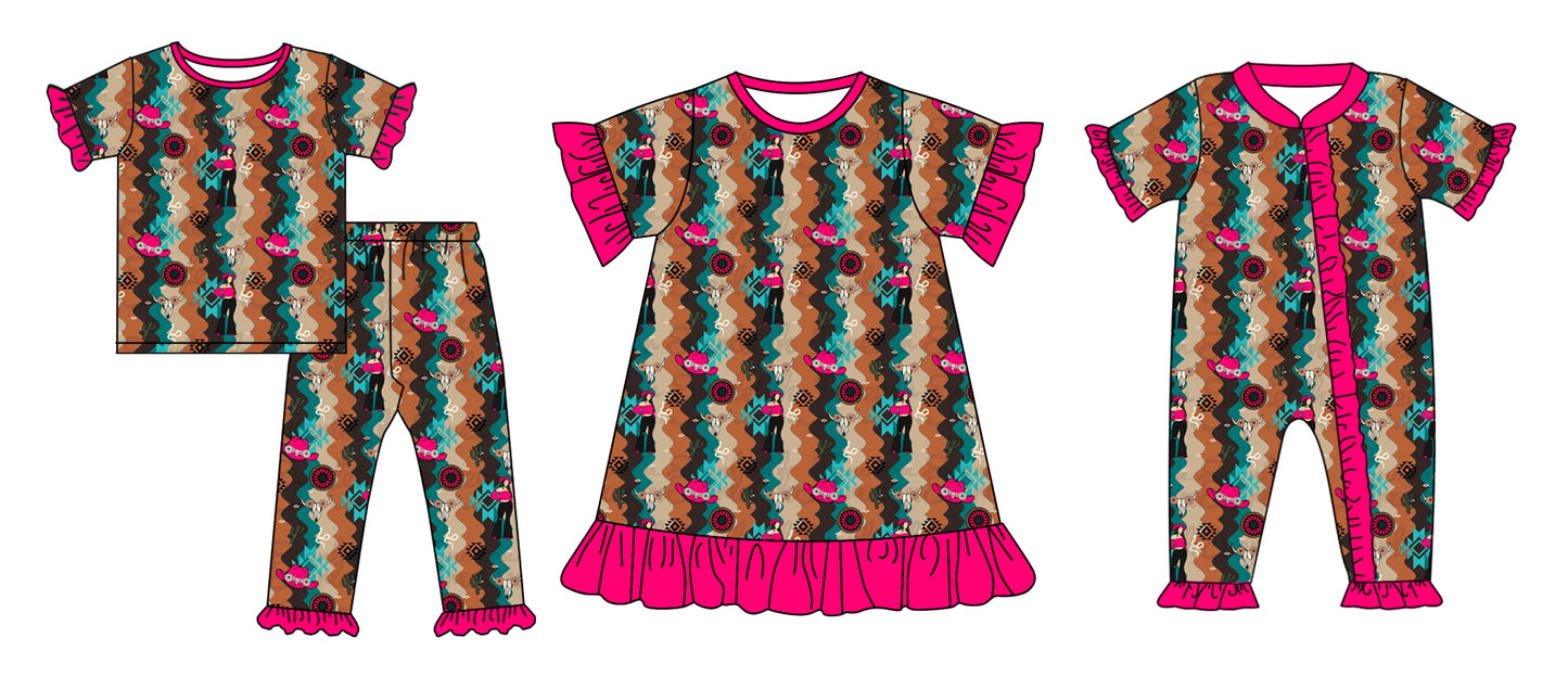 12.19 custom each style moq 5eta 4-6week Sibling Sister baby girl sets and dress and rompers match family design