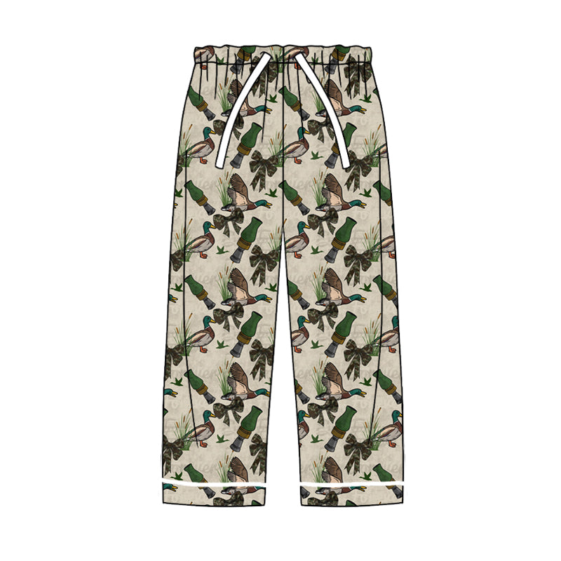 8.22 custom each style moq 5eta 4-6week adult clothes ducks green long pants adult man pants