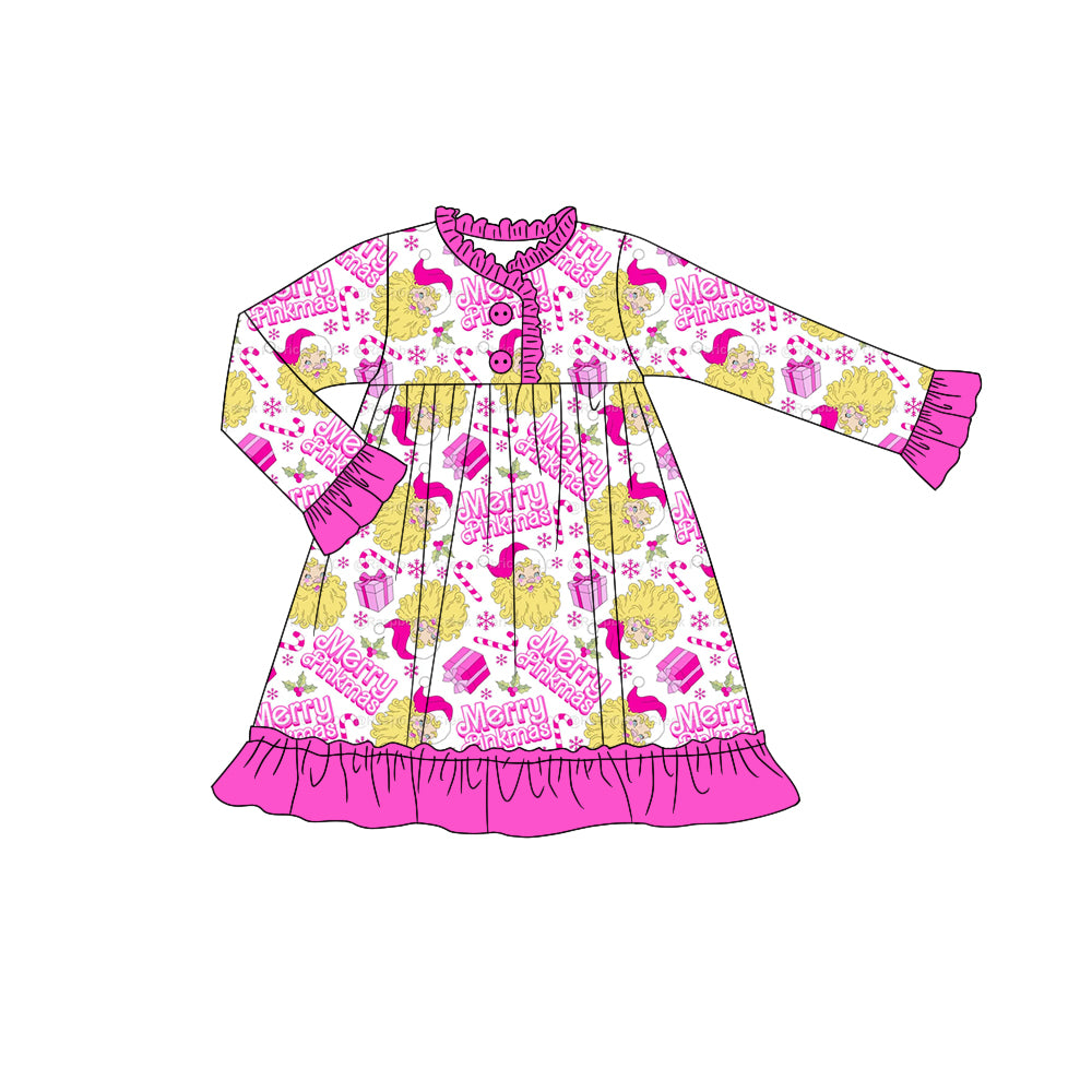 5.25 custom each style moq 5eta 4-5week Sibling Sister Christmas rose red girls outfits dress and baby romper match family design
