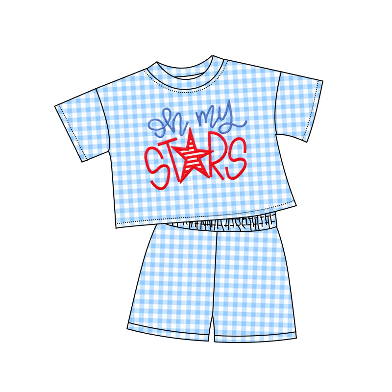 4.10 custom each style moq 5eta 4-6week Sibling Sister 4th of july baby girls short sleeve set 1 and set 3 match design