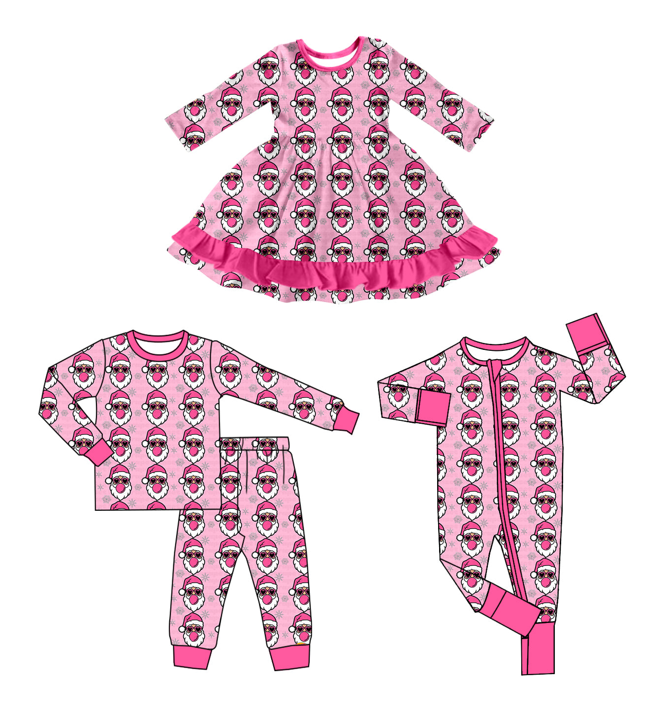 25.5.29 custom each style moq 5eta 4-6week Sibling Sisters Christmas baby girl long sleeve pants sets and dress and rompers match family design