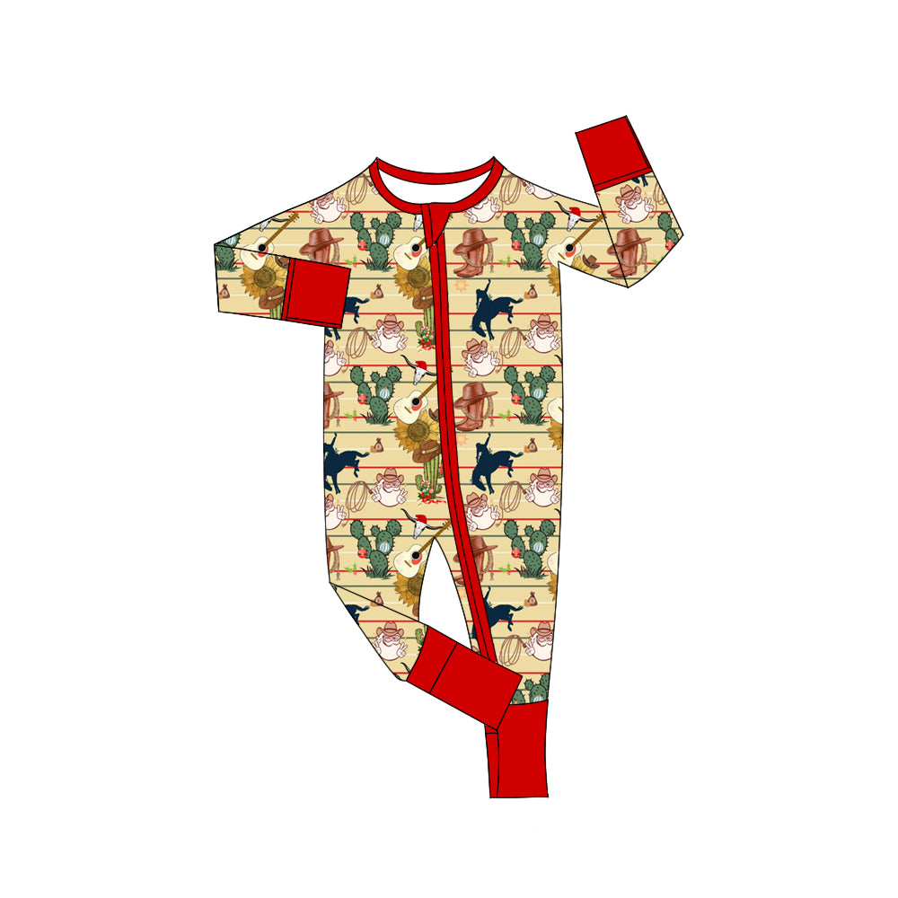6.26 custom each style moq 5eta 4-6 week Sibling Sister catcus boots baby boys outfits and romper match family design