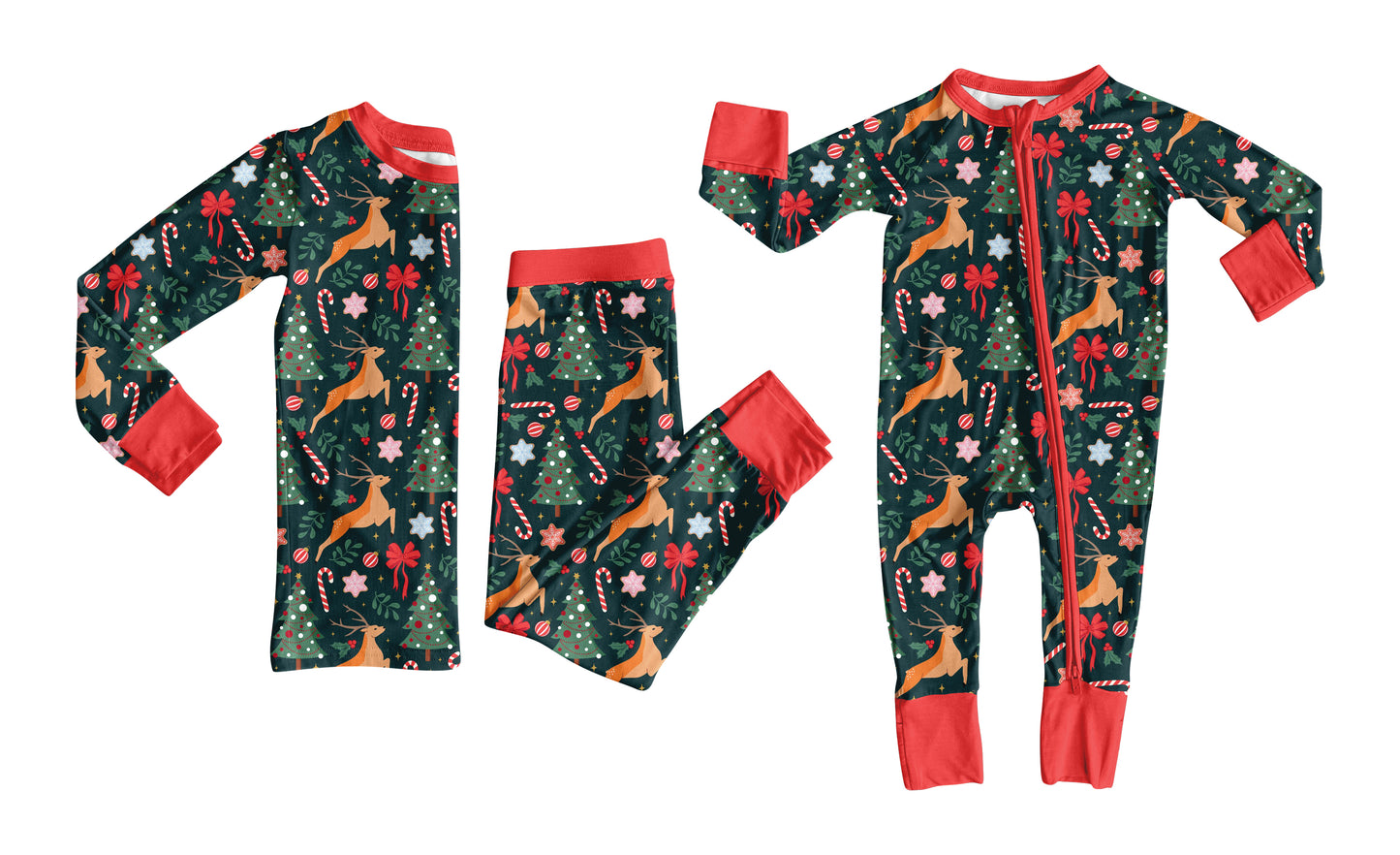 25.6.19 custom each style moq 5eta 4-6week Sibling Sisters Christmas trees baby girl long sleeve pants sets and rompers match family design