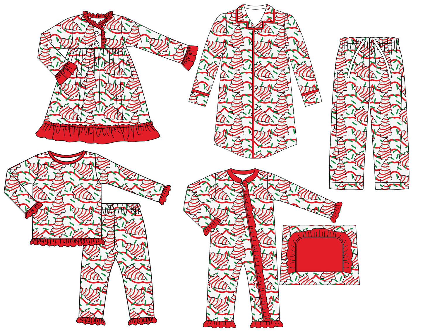25.7.28 custom each style moq 5eta 4-6week Sibling Sisters Christmas baby girl long sleeve pants sets and adult top and adult pants and romper and dress match family design