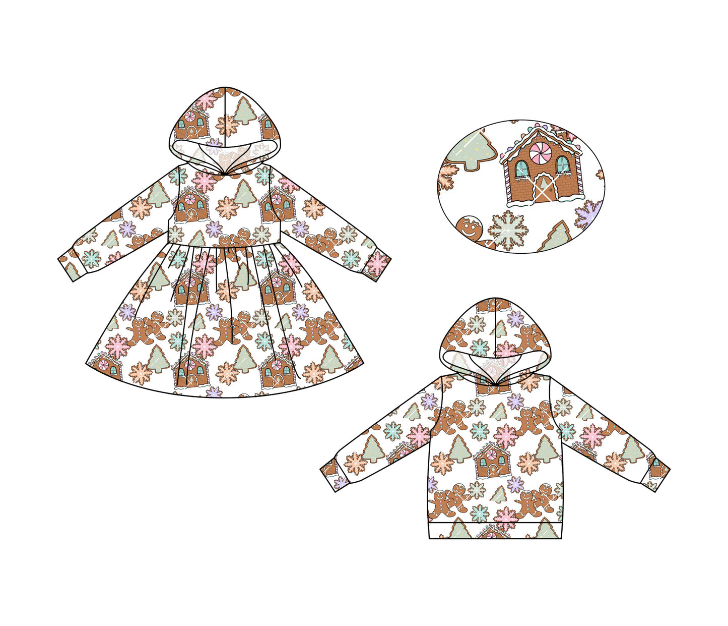 25.6.21 custom each style moq 5eta 4-6week Sibling Sisters Christmas baby girls long sleeve dress and top match family design
