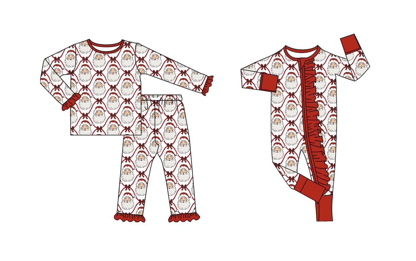 25.7.28 custom each style moq 5eta 4-6week Sibling Sister Christmas baby girl long sleeve pants sets and rompers match family design
