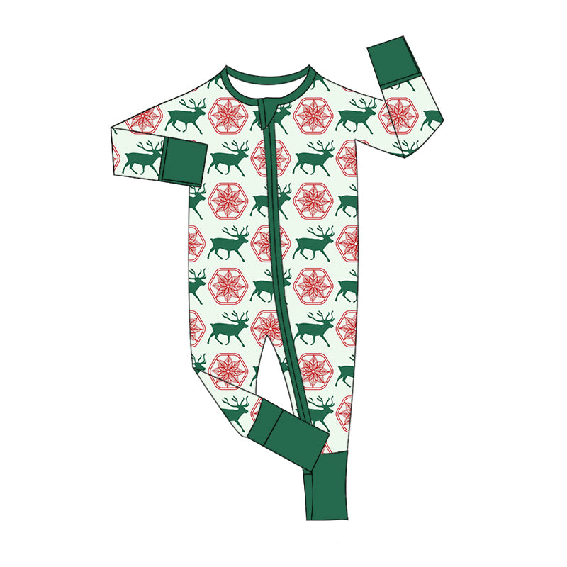7.11 custom each style moq 5eta 4-6week Sibling Sister Christmas green baby boys sets and rompers match family design