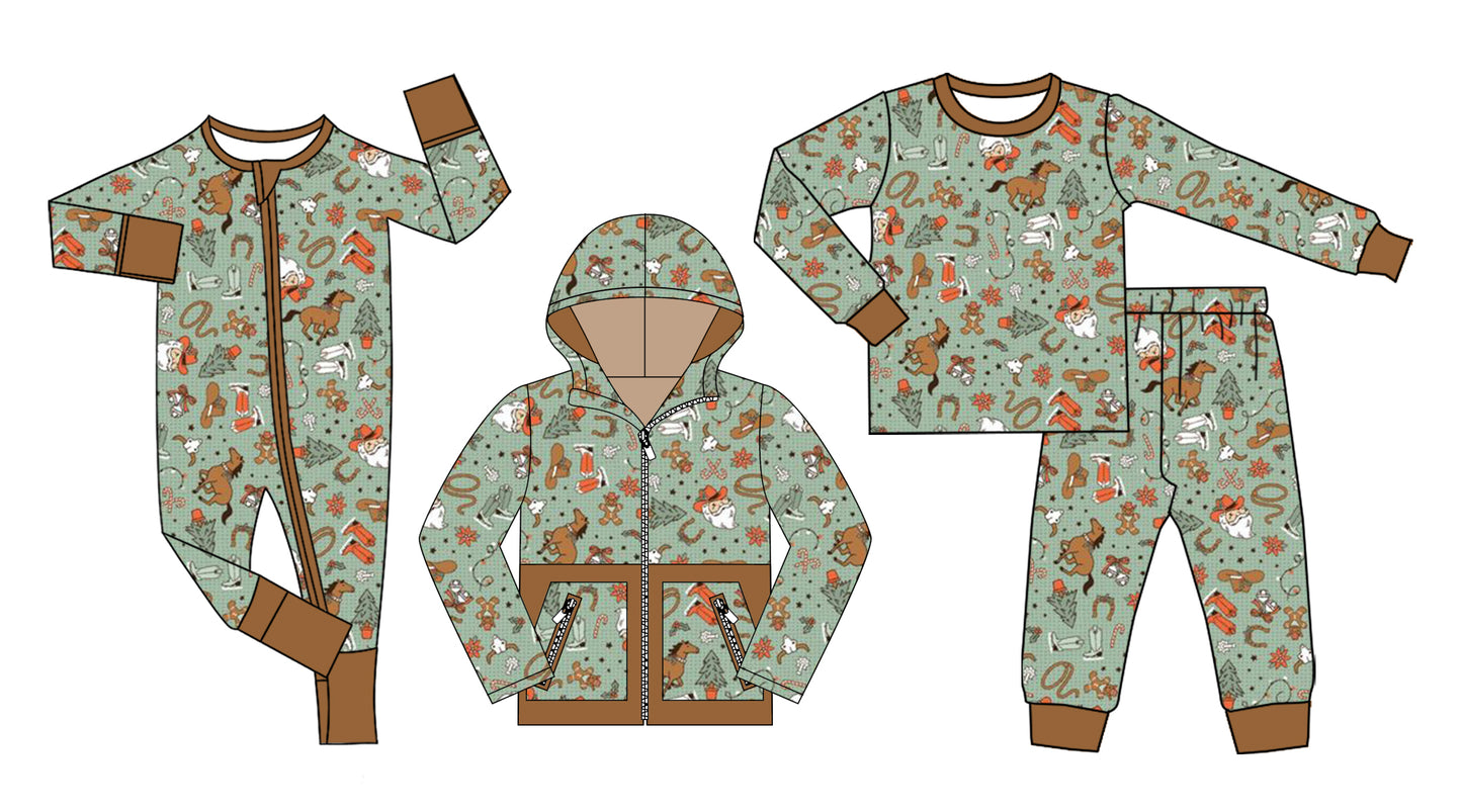 25.8.26 custom each style moq 5eta 4-6week Sibling Sisters horse baby boy long sleeve pants sets and romper and top match family design