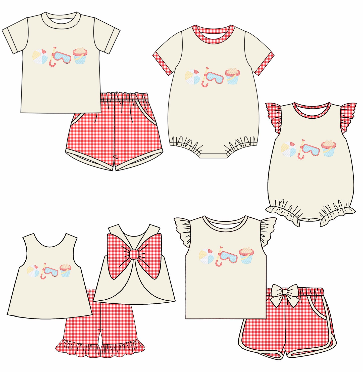 25.12.13 custom each style moq 5 eta 6-8week Sibling Sister baby short sleeve shorts sets 3 and romper 2 match design