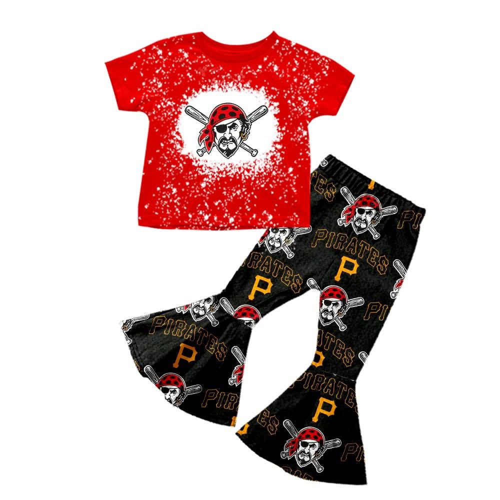 Custom moq 5 mix size milk silk eta 6-8weeks summer team red baby girls clothes team short sleeve pants sets-25.7.15