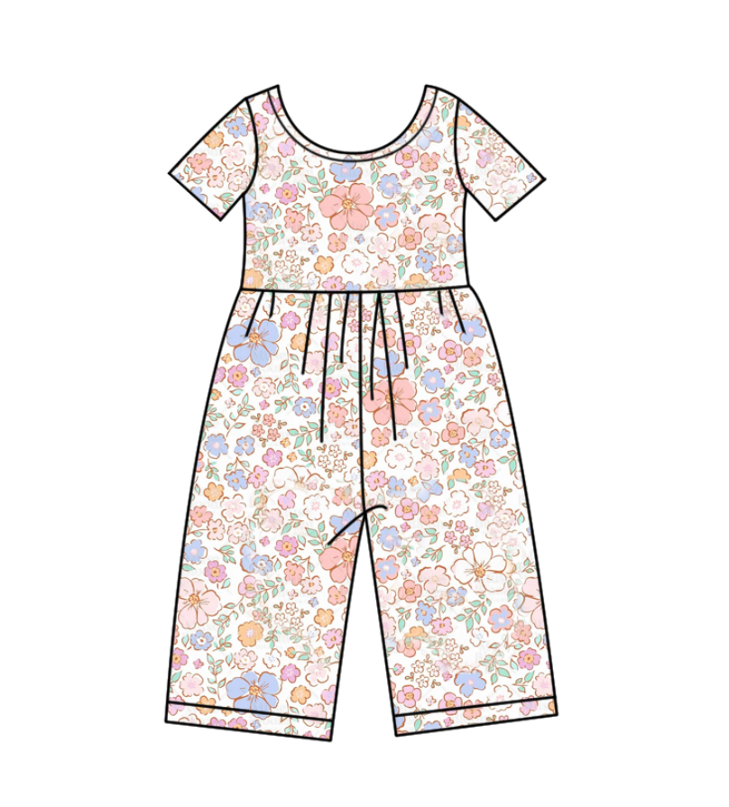 Custom summer baby girls clothes short sleeve jumpsuit and jumpsuit 3