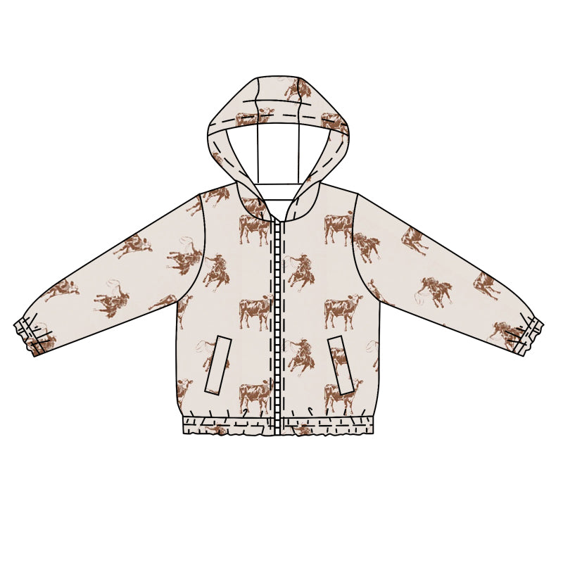 9.2 custom each style moq 5 eta 4-6week baby boys clothes riding horse hooded long sleeve top