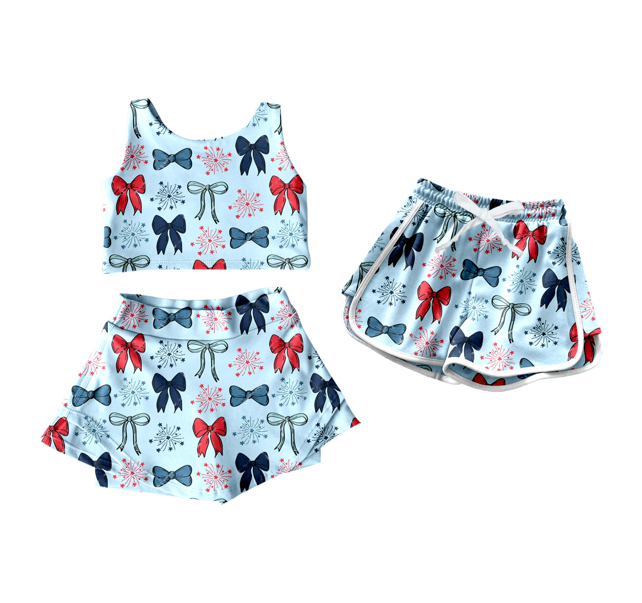 25.12.26 custom each style moq 5 eta 6-8week Sibling Sister bow baby short sleeve shorts sets and shorts match design