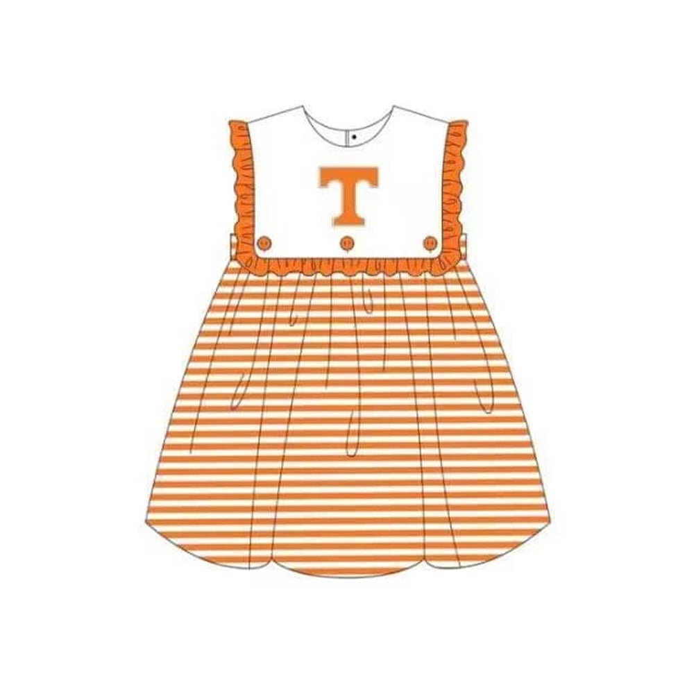 5.11custom each style moq 5eta 4-5week Sibling Sister T prints orange plaid girls dress and boys top match family design