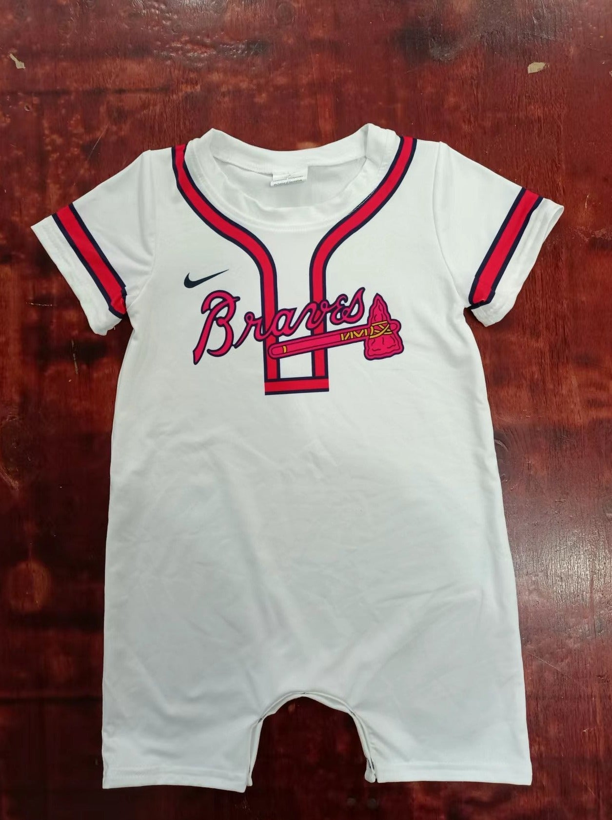 custom moq 5 eta 4-6weeks mix size baby boys clothes team white short sleeve summer Romper