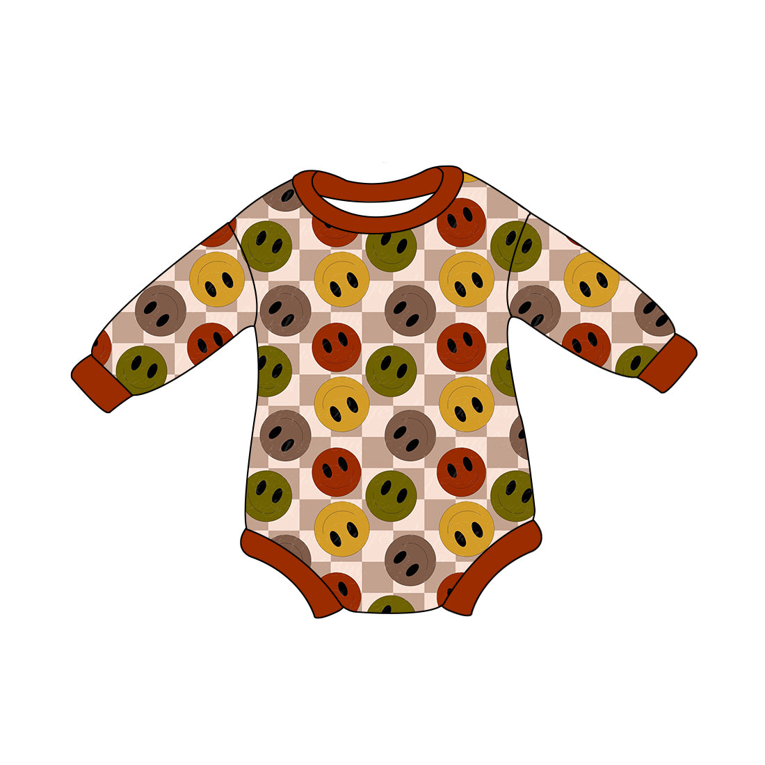 8.26 custom each style moq 5 eta 4-6week Sibling Sister baby girls clothes smiley long sleeve top and long sleeve romper match family design