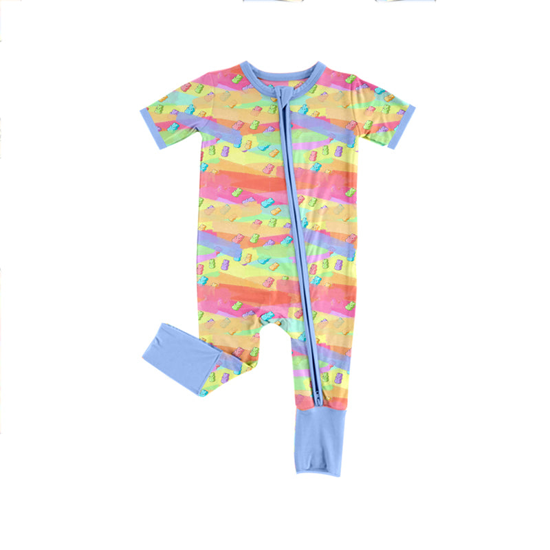 10.21 custom each style moq 5eta 4-6week Sibling Sister easter rabbit colorful baby boys short sleeve sets and rompers match design