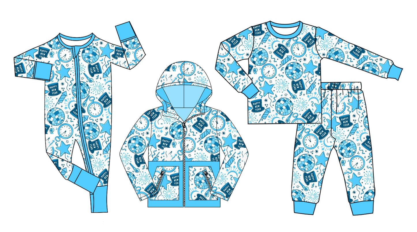 25.8.14 custom each style moq 5eta 4-6week Sibling Sisters blue baby boy long sleeve pants sets and romper and top match family design