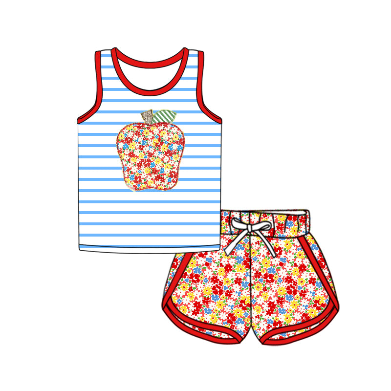 3.5 custom each style moq 5eta 4-6week Sibling Sister baby girls short sleeve set and set 5 match design