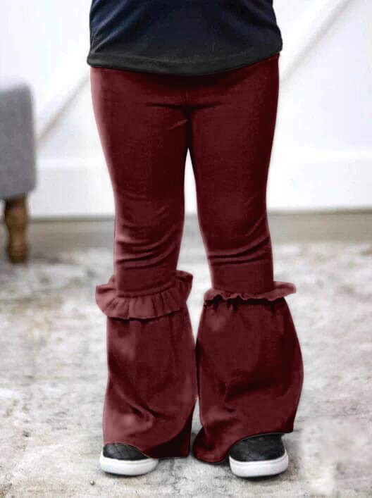 Girls red long pants milk silk moq 5