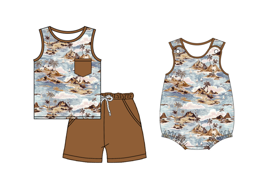 2.26 custom each style moq 5eta 4-6week Sibling Sister baby girl short sleeve shorts sets and romper match design