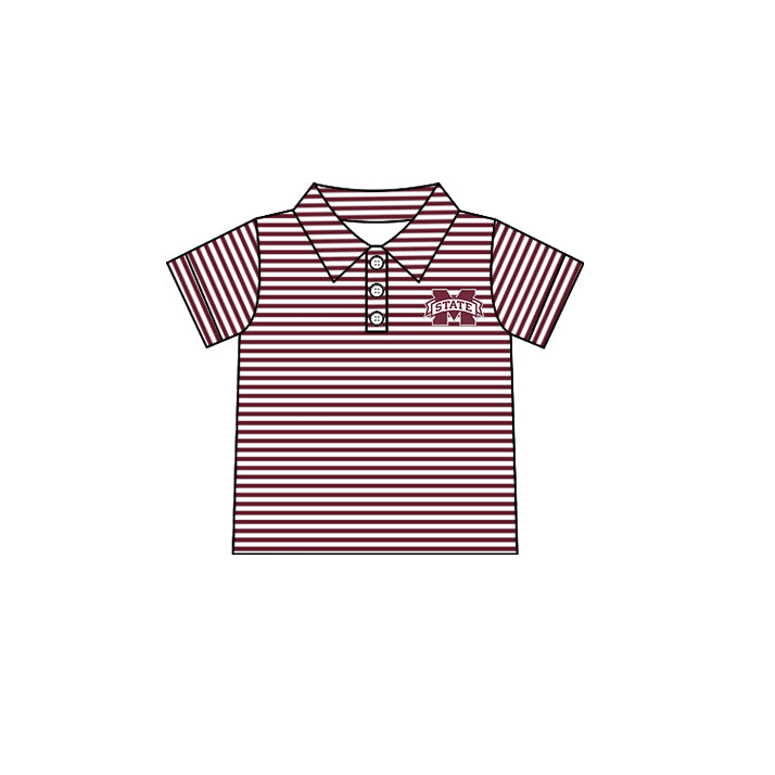 Custom summer teams baby girls clothes team brick red sets dress top-25.5.5