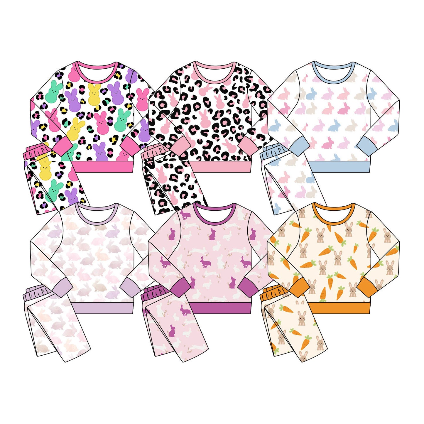 25.11.7 custom each style moq 5 eta 6-8week Sibling Sisters baby girl long sleeve pants sets 6 match family design