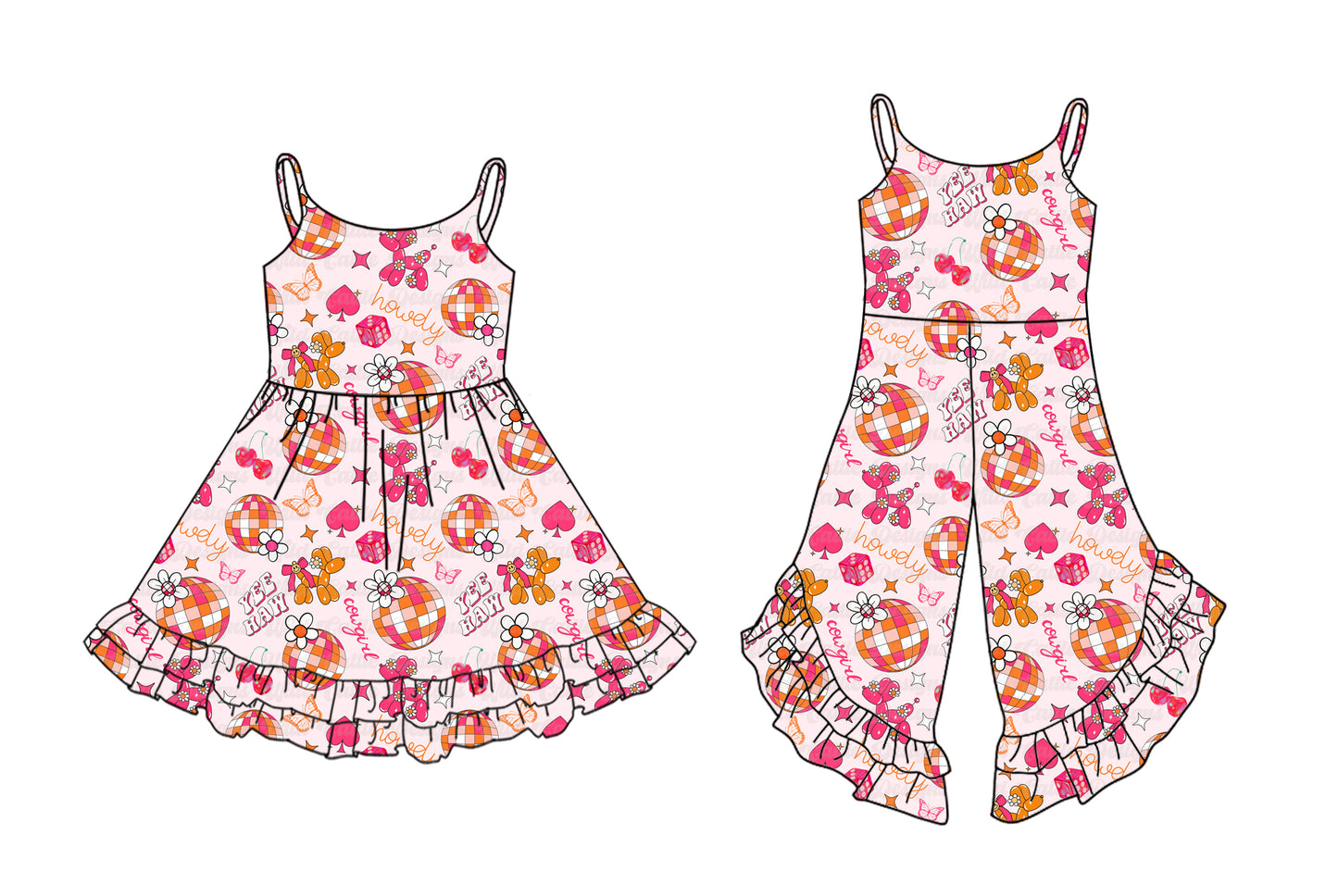 4.2 custom each style moq 5eta 4-6week Sibling Sister baby girl short sleeve dresses and jumpsuit match design