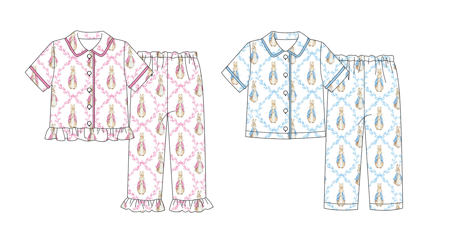 25.12.18 custom each style moq 5 eta 6-8week Sibling Sisters easter baby boy clothes short sleeve pants sets 2 match family design