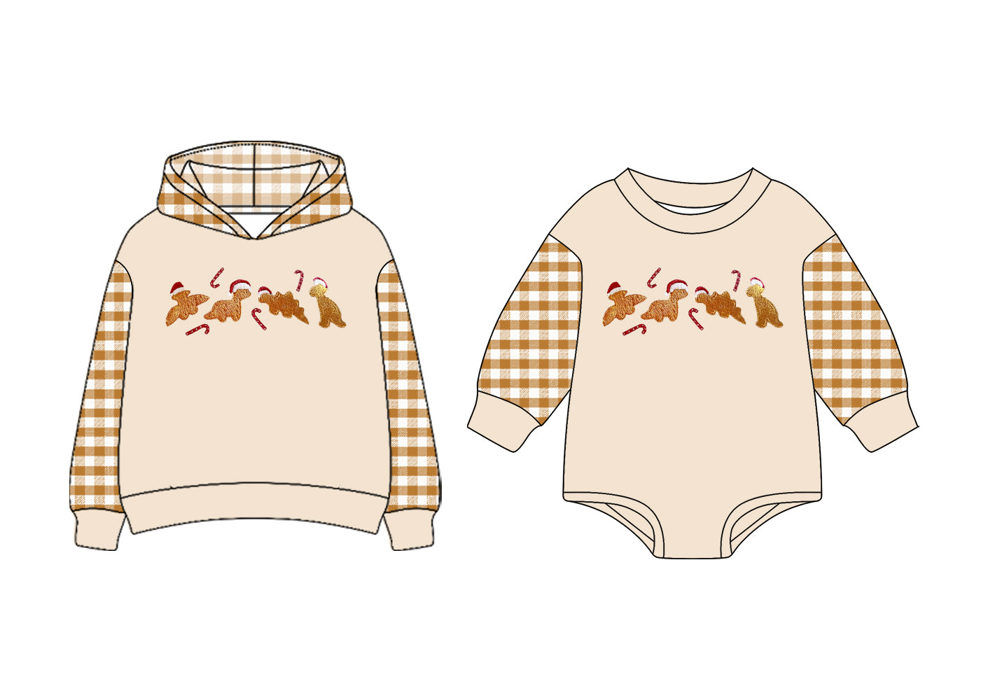 25.7.1 custom each style moq 5eta 4-6week Sibling Sisters Christmas baby boy long sleeve romper and top match family design