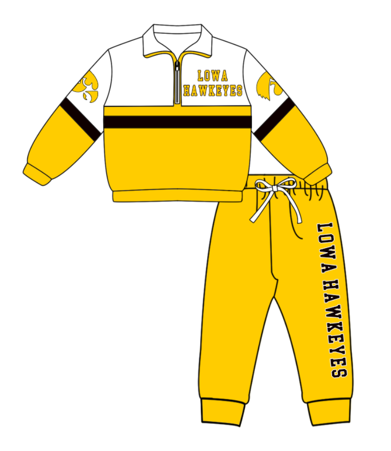 Custom moq 5 mix size yoga fabric yellow long-sleeved yoga pants set