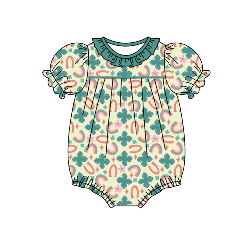 10.10 custom each style moq 5eta 4-6week Sibling Sister rainbow green baby girl sets and dress and rompers match family design