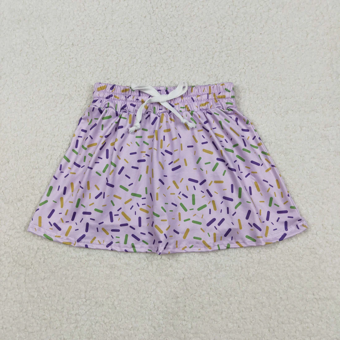 RTS NO MOQ Sibling baby girl clothes ice cream hooded Short-Sleeve Tops and skirts and shorts