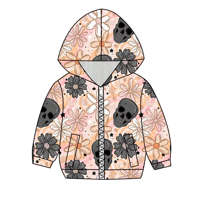 Custom moq 5 each style eta 6-7weeks baby girl clothes hooded long sleeve top-25.8.15