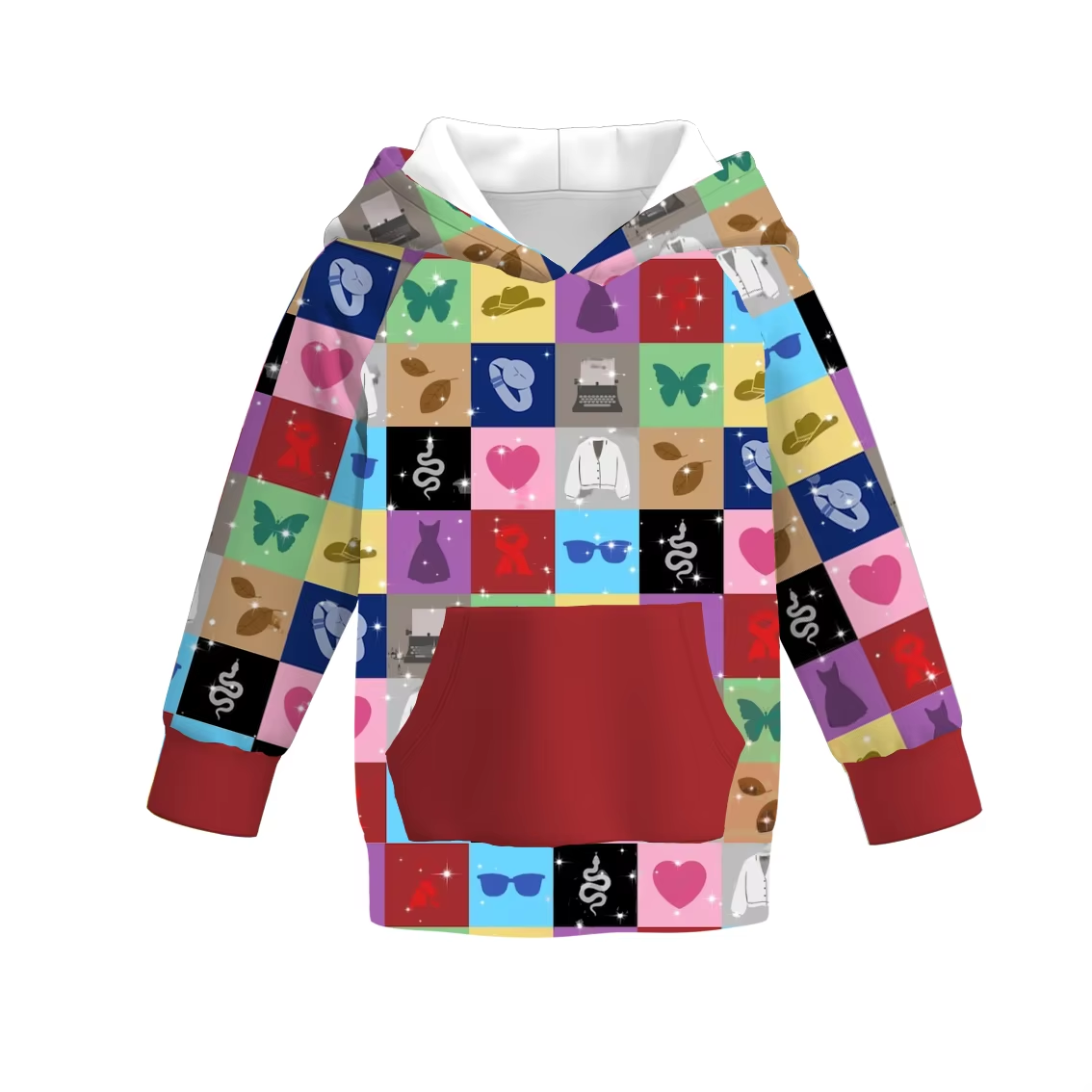 Custom moq 5 each style eta 6-7weeks baby girl clothes hooded long sleeve top-25.8.15