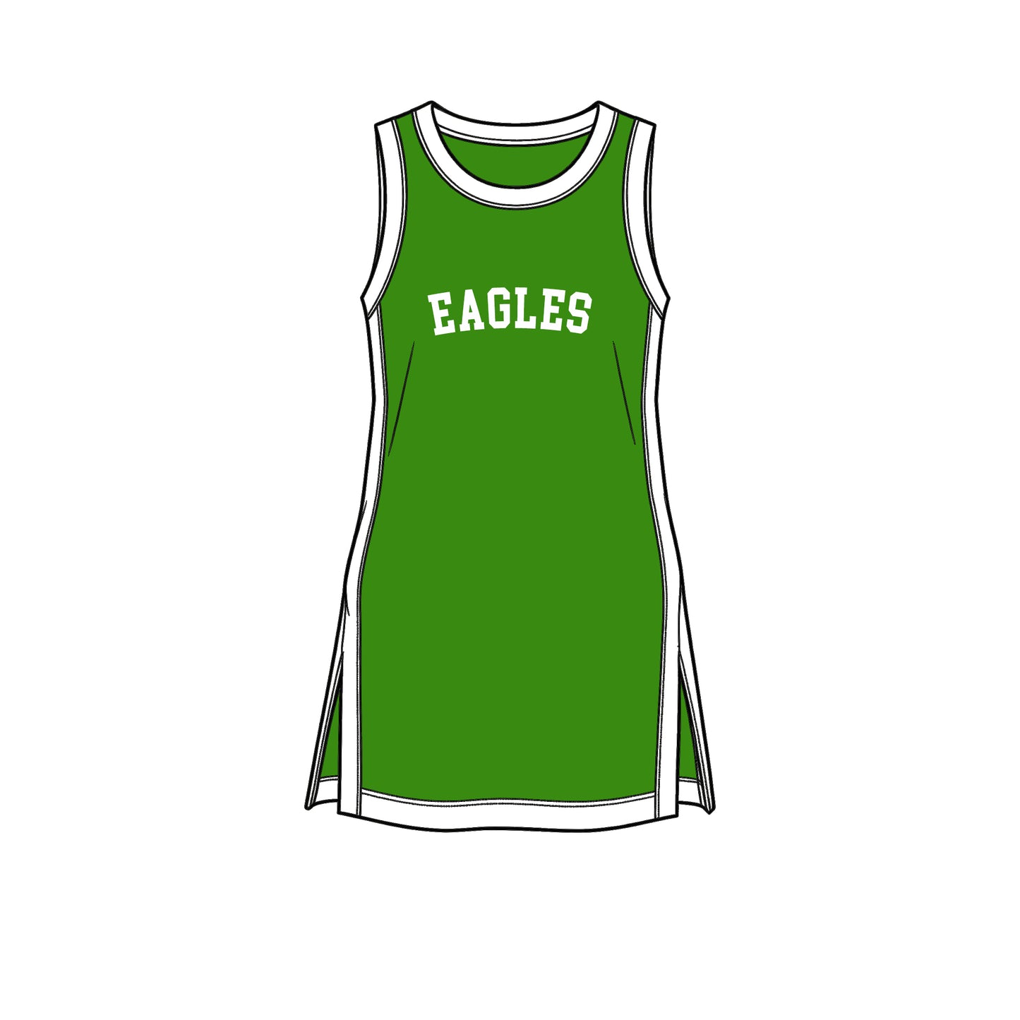 custom moq 5 mix size XY071504 Baby Girls Letter Printed Summer Sleeveless Knee Length Team Dress