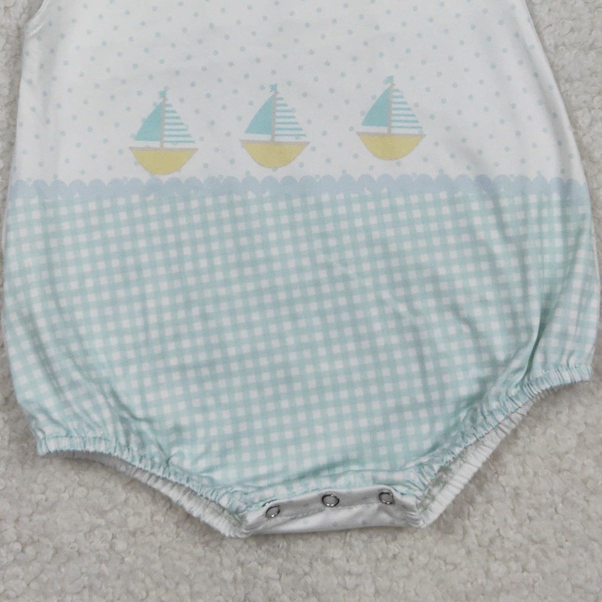 RTS NO MOQ SR3754 Baby Boys Sleeveless Boatneck Polka Dot Rompers Cute Infant Summer Clothing