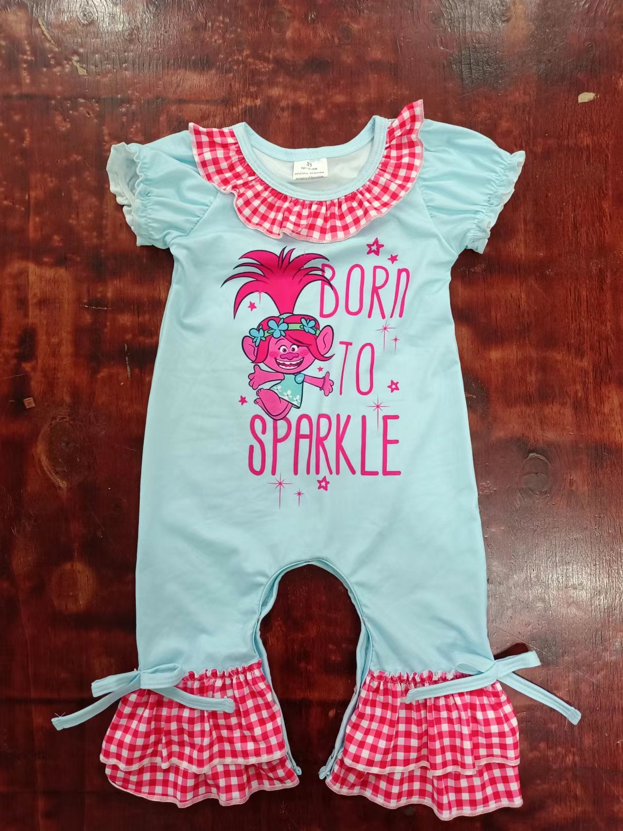 custom moq 5 eta 4-6weeks mix size baby girls clothes rose red short sleeve summer Romper