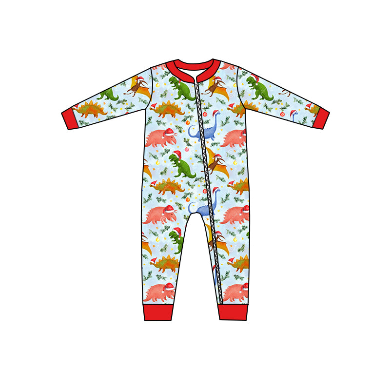 7.4 custom each style moq 5eta 4-6week Sibling Sister dinosaur baby boy sets and rompers match family design