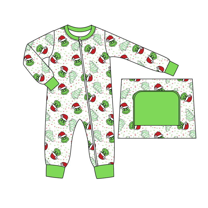 8.30 custom each style moq 5eta 4-6week Sibling Sister Christmas green baby boy sets and rompers match family design