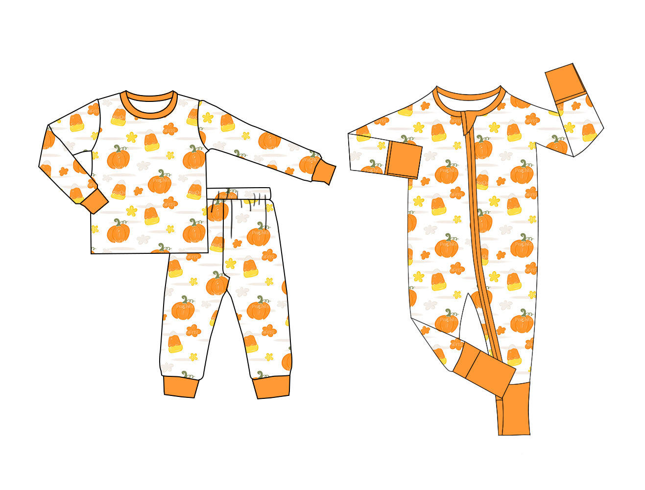 25.5.25 custom each style moq 5eta 4-6week Sibling Sisters pumpkin baby boy long sleeve pants sets and rompers match family design
