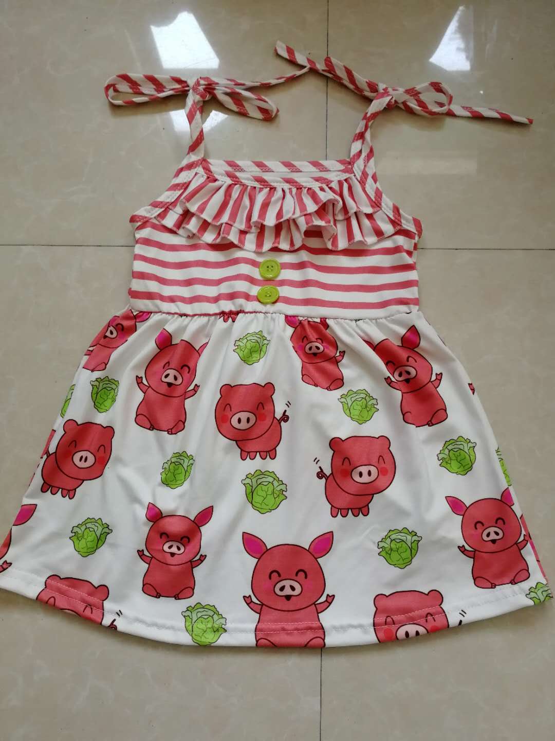 summer dress with shoulder straps
