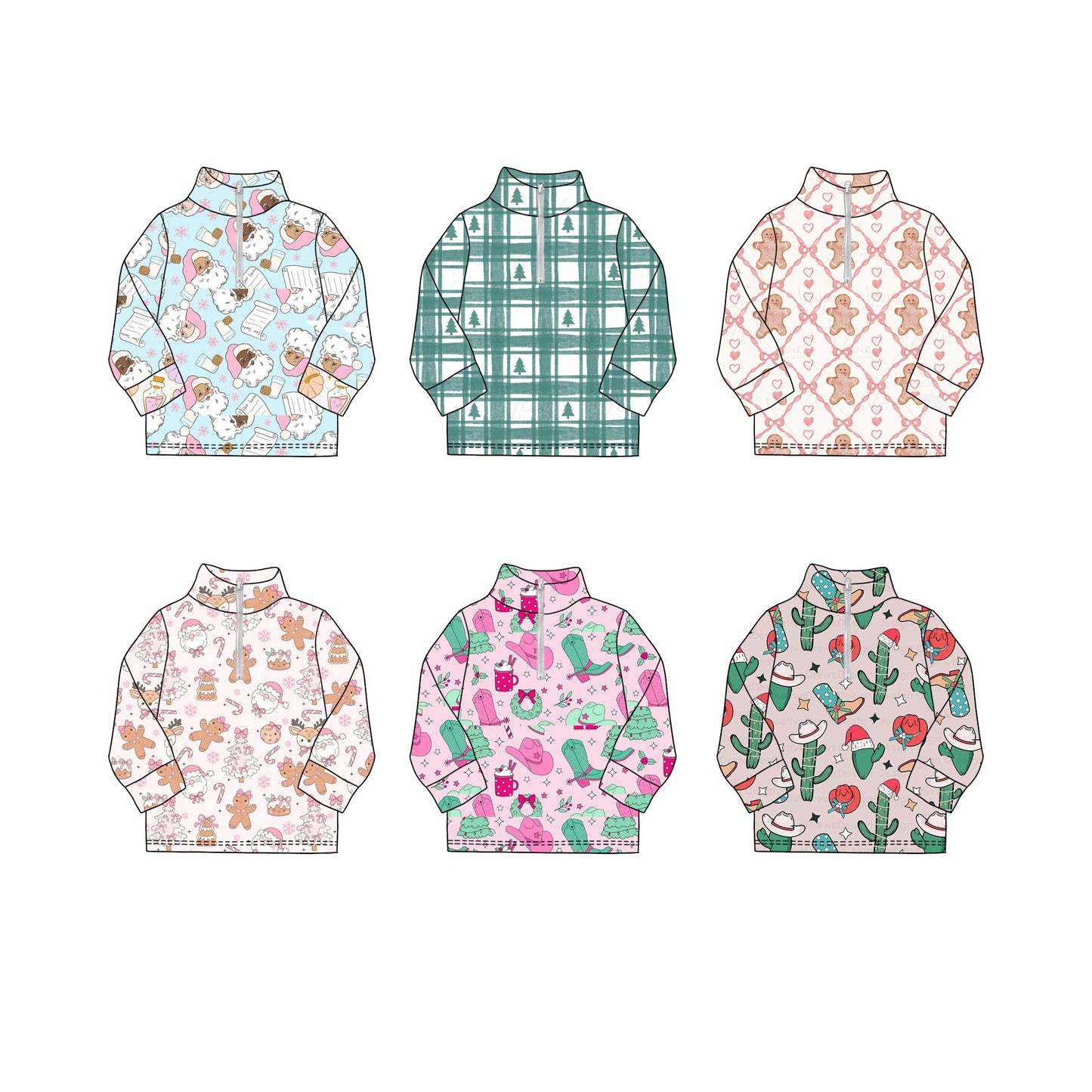 25.5.25 custom each style moq 5eta 4-6week Sibling Sisters Christmas baby girl long sleeve top 1 and top 6 match family design