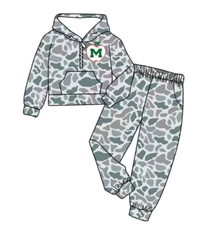 (PRE ORDER )Deadline October 15 custom no moq Camouflage hat long-sleeved trousers suit sets fall sets